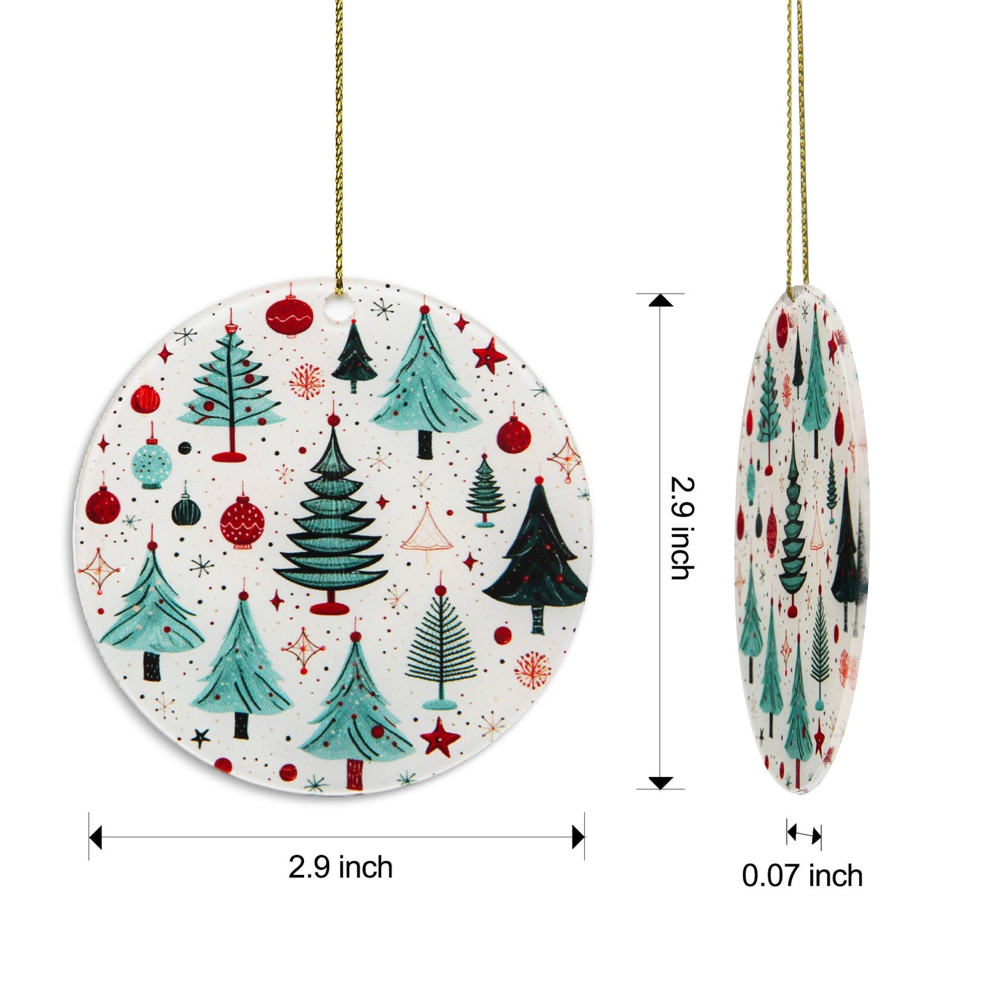 2023 Christmas Ornaments, Christmas Tree Ornaments - Surrounded by Acrylic Ornaments - Best Gifts for Christmas (Pack 1)