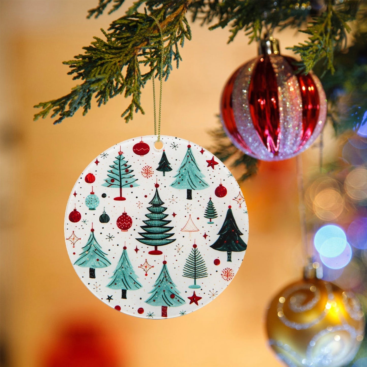 2023 Christmas Ornaments, Christmas Tree Ornaments - Surrounded by Acrylic Ornaments - Best Gifts for Christmas (Pack 1)